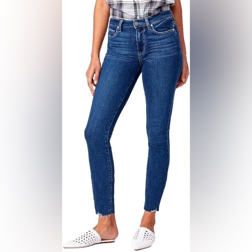 Paige Hoxton Ankle Skinny Jeans Dinna Distressed